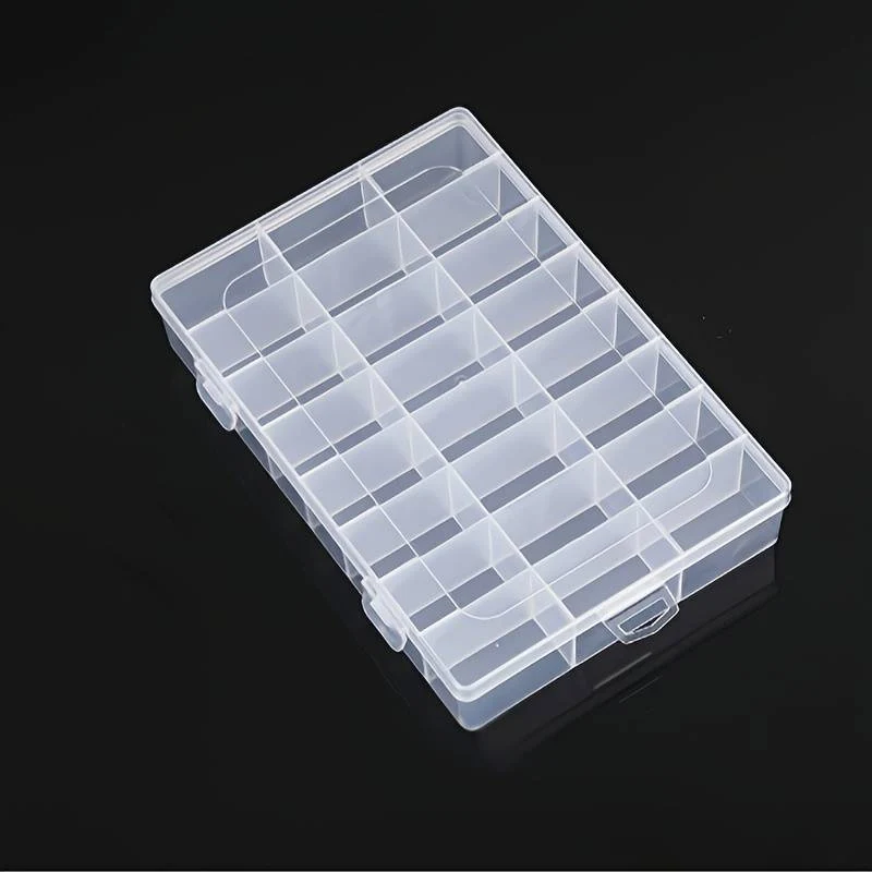 24 Grid Transparent Storage Boxes Hardware Buttons Fishing Jewellery Accessories Packaging Boxes Stationery Storage Boxes