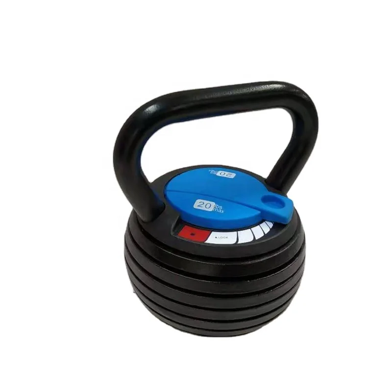 Wholesale hand grip Kettle Bell Fitness Equipment gym Cast Iron adjustable kettlebell