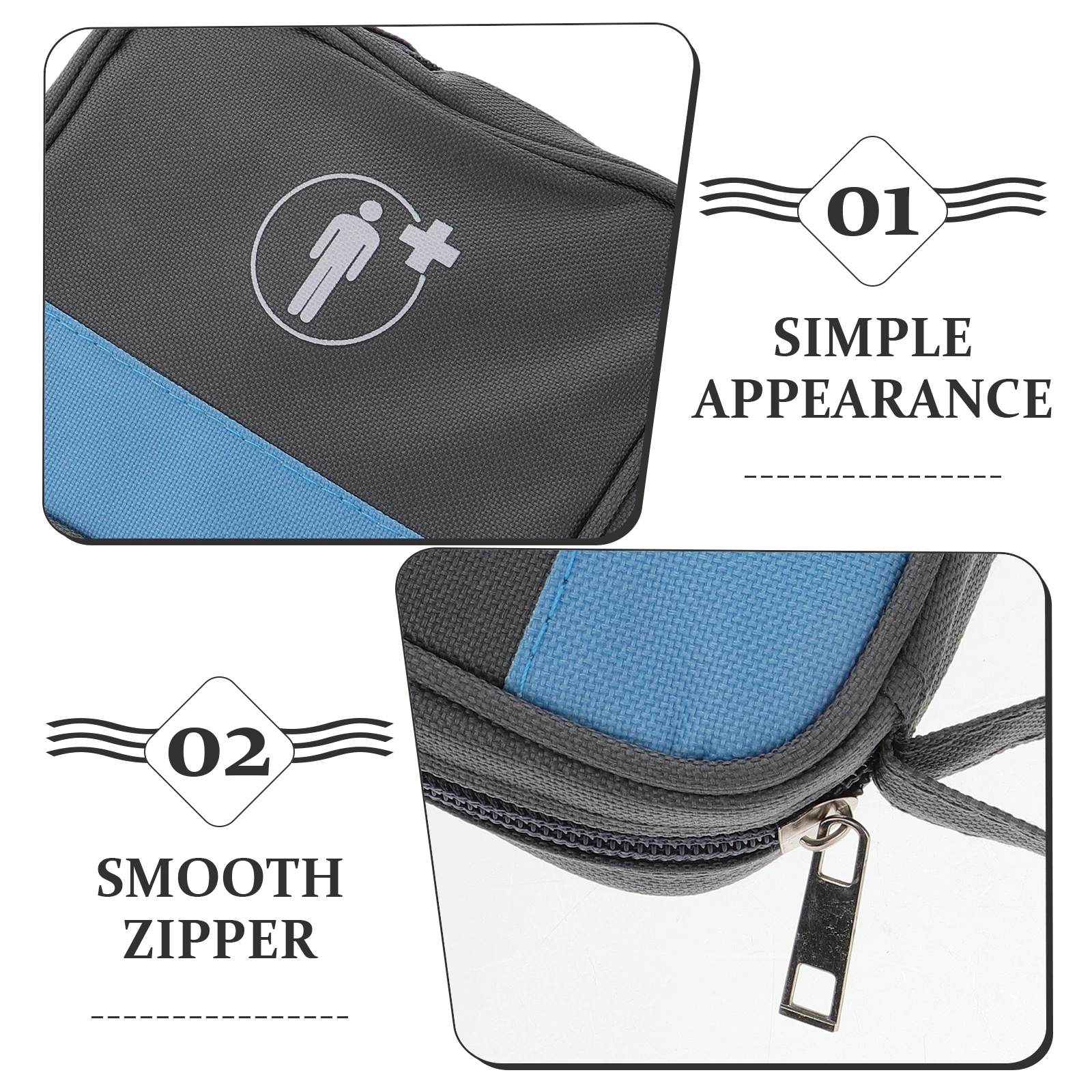 

First Aid Kit Medicine Storage Bag for Purse Empty Isolation Bags Travel Organizer Small Oxford Cloth Convenient Little Student