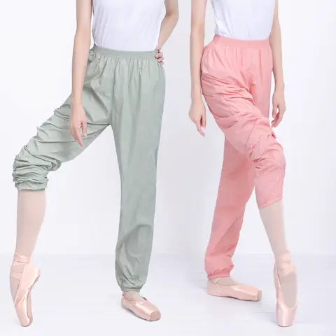 Pantalones de baile de ballet para mujer, pantalones de calentamiento sueltos para entrenamiento de gimnasia y yoga