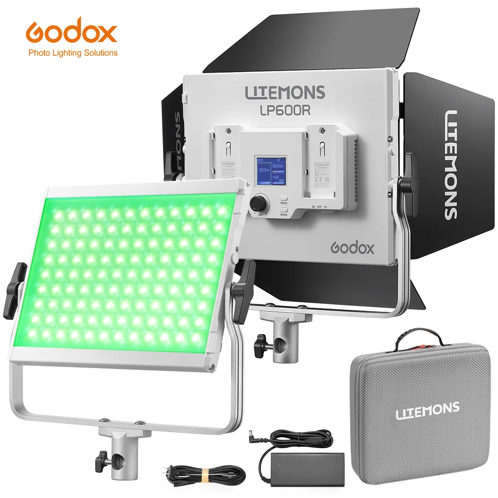 

Godox LITEMONS LP400R/Bi LP600R/Bi LP1200R/Bi LED Light Panel 2 Version Available High Brightness Photography Fill Light Control