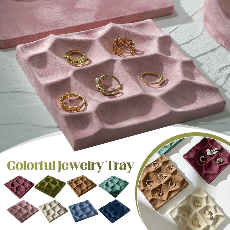 

1pc Jewelry Display Stand Ring and Earring Storage Tray Store Jewelry Accessories Display Photography Props Decorative
