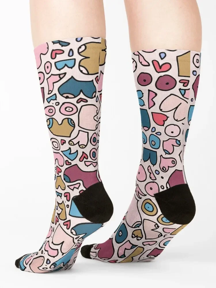 modern tit pattern Socks Sports Crossfit Heating sock set Boy Child Socks Women's