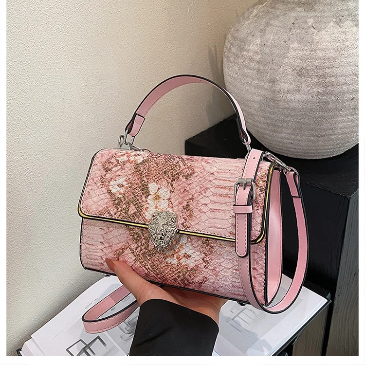 

Premium 2025 New! Snake Pattern Kelly Bag, PU Leather, Shoulder Crossbody, Large Capacity & Stylish