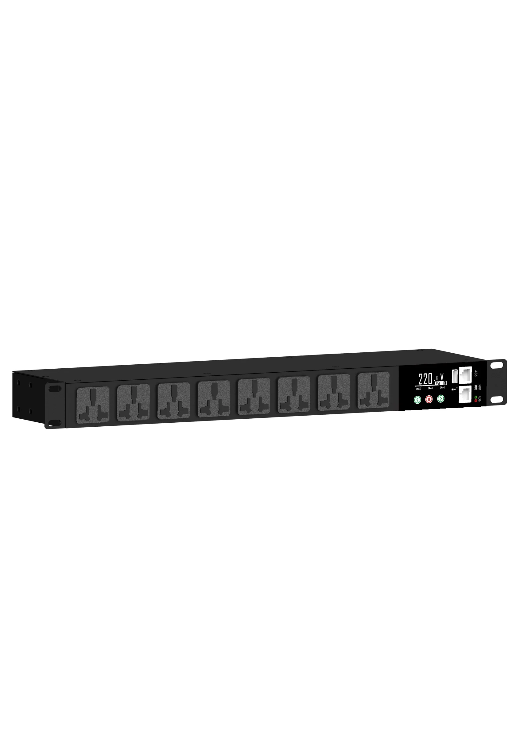 عالية الطاقة الذكية PDU 10A 16A العالمي 8-Socket MQTT Telnet SNMP MODBUS لمراكز البيانات PDU C19 C13 متر PDU #2