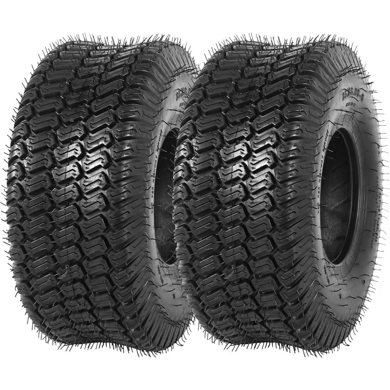 15x6.00-6 Lawn Mower Tire, Replacement 4-Ply Front Lawn Mower Tire Tubeless, 570 lbs Load Capacity