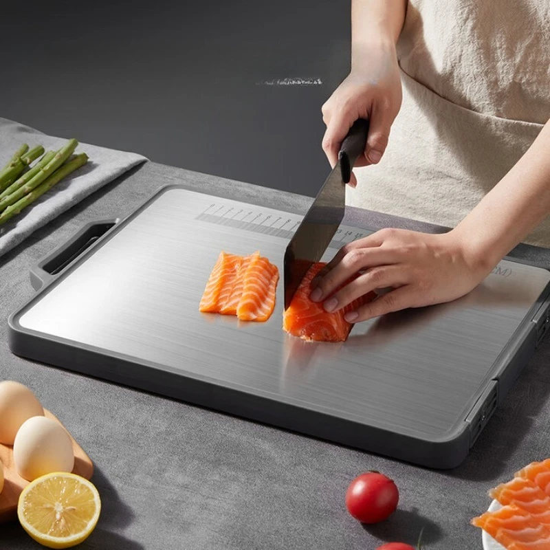 

Household thickened food grade stainless steel cutting board chopping board mildew-proof cutting board