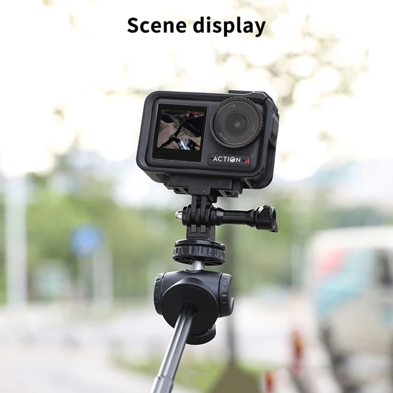 Складной магнитный держатель для спортивной камеры для OSMO Action 5 Pro/4/3, быстроразъемный адаптер, удлинитель, базовое крепление, аксессуары