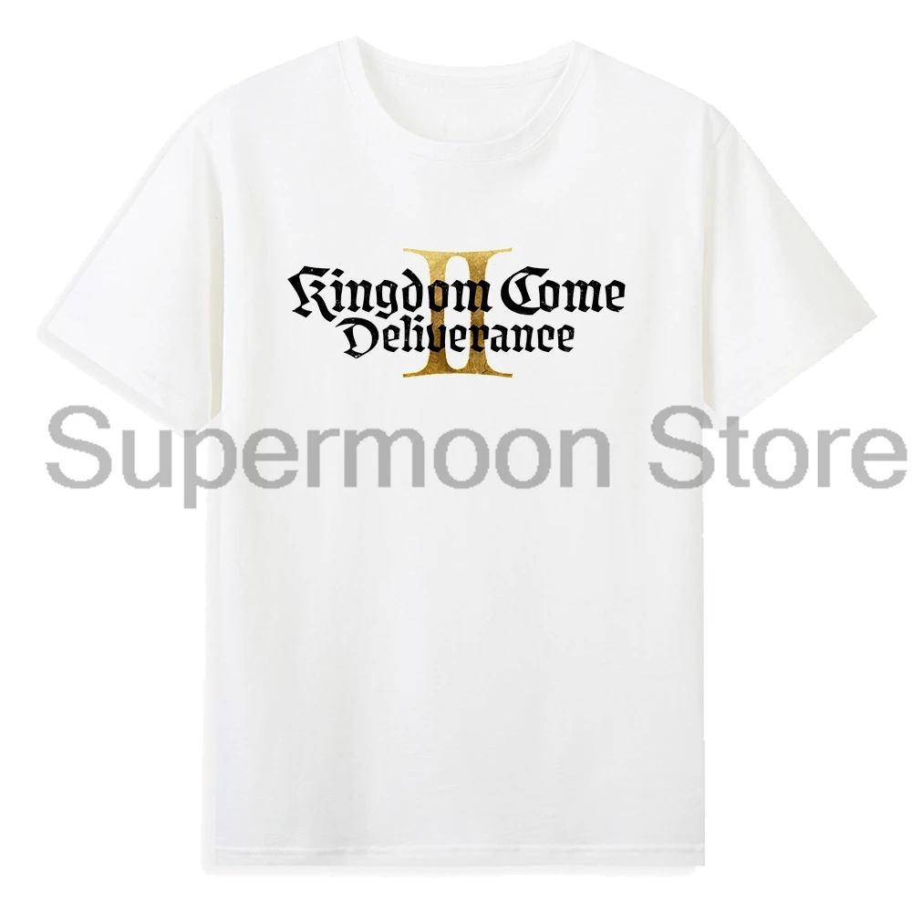 المملكة تعال Deliveryance II لعبة شعار تي شيرت Crewneck قصيرة الأكمام القطن المحملة الرجال النساء الشارع الشهير Harajuku القمم