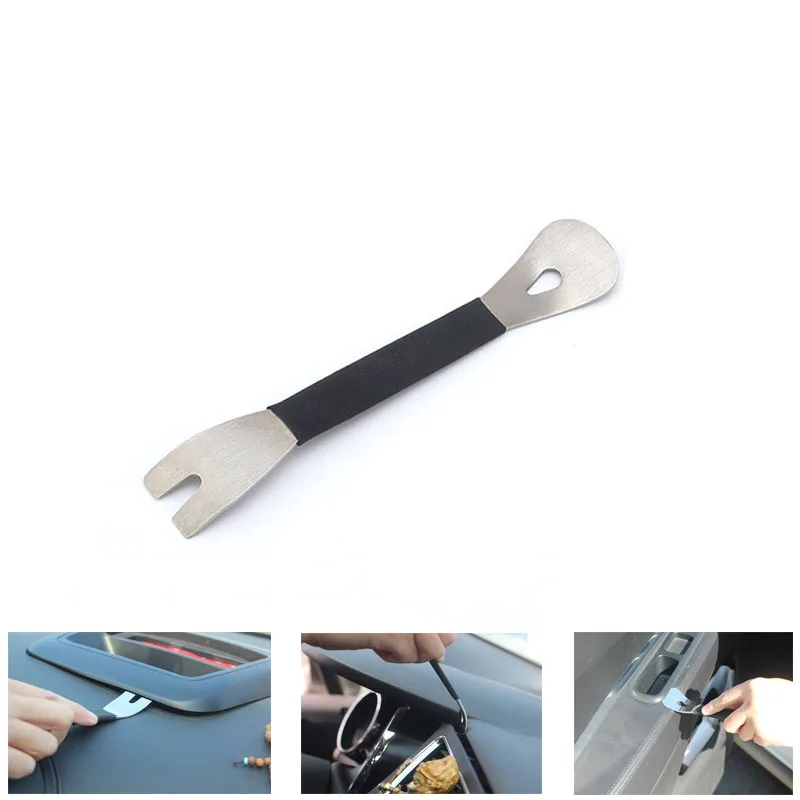 Pry Plate for Removing Door Panel Clips Speakers Center Console Screwdriver Fastener Remover Auto Trim Removal Tool