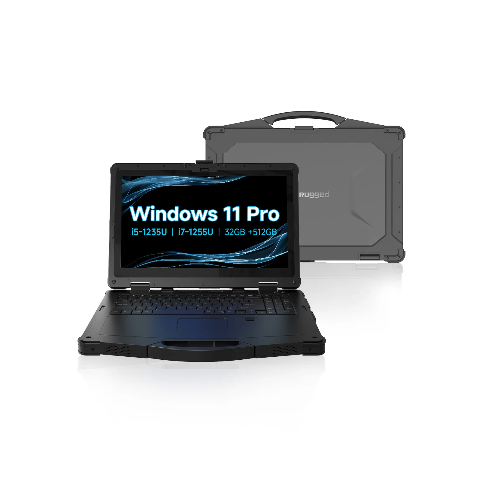 ODM/OEM Brand New 15.6 Inch Portable Industrial Laptop 4G/5G Processor Win 11 Fingerprint Rugged Notebook Computer