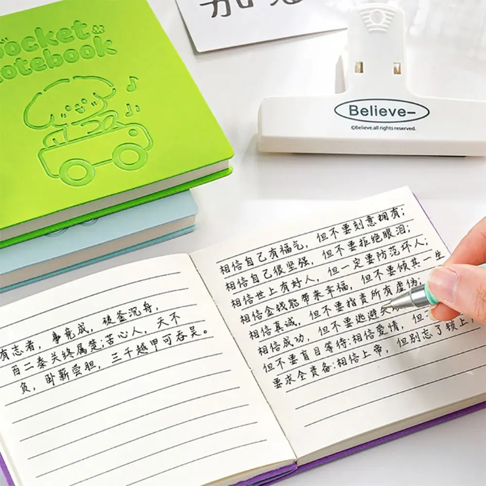 Portable Portable Pocket Book Puppy Horizontal Line Mini Notepad Thickens Notebook Pen Set Students
