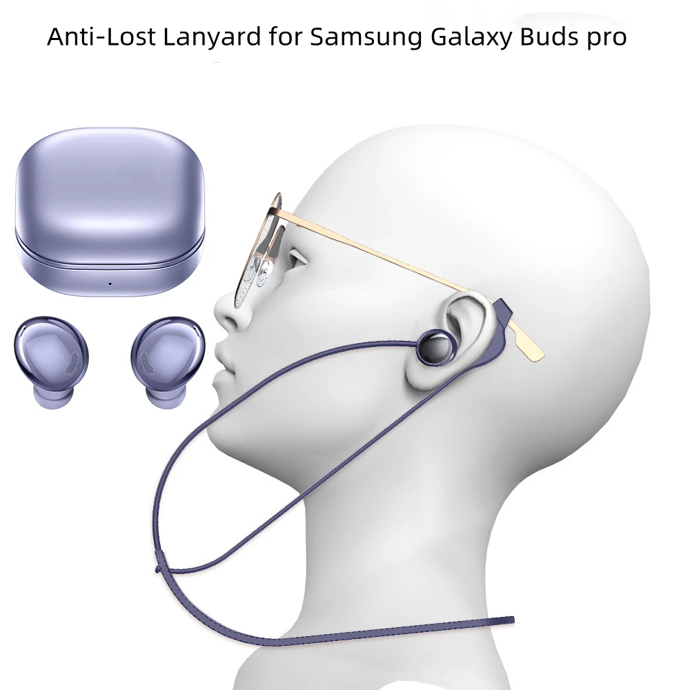

for Samsung Galaxy Buds pro bluetooth-compatible headset silicone anti-lost lanyard glasses non-slip