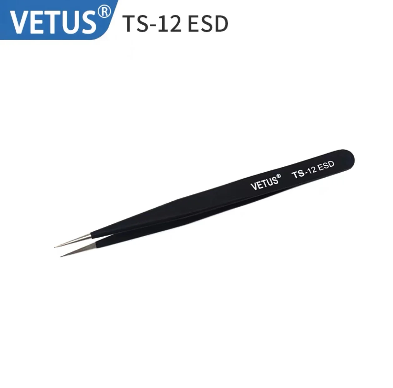 VETUS ملاقط من الفولاذ المقاوم للصدأ تصلب حاد مدبب عازمة طرف HRC30 TS-10/11/12/13/14/15 ESD أدوات دقيقة آمنة #3