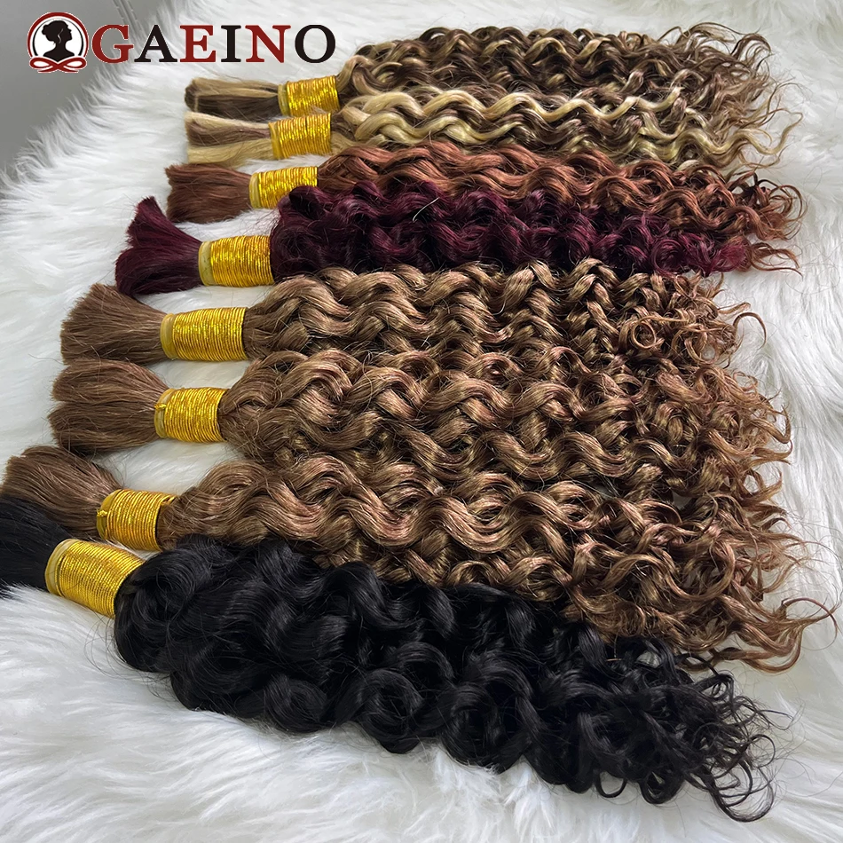 Capelli umani sfusi senza trama Remy Bulk capelli umani onda d'acqua capelli umani per intrecciare 100% non trasformati senza trama salone di capelli umani Qualit