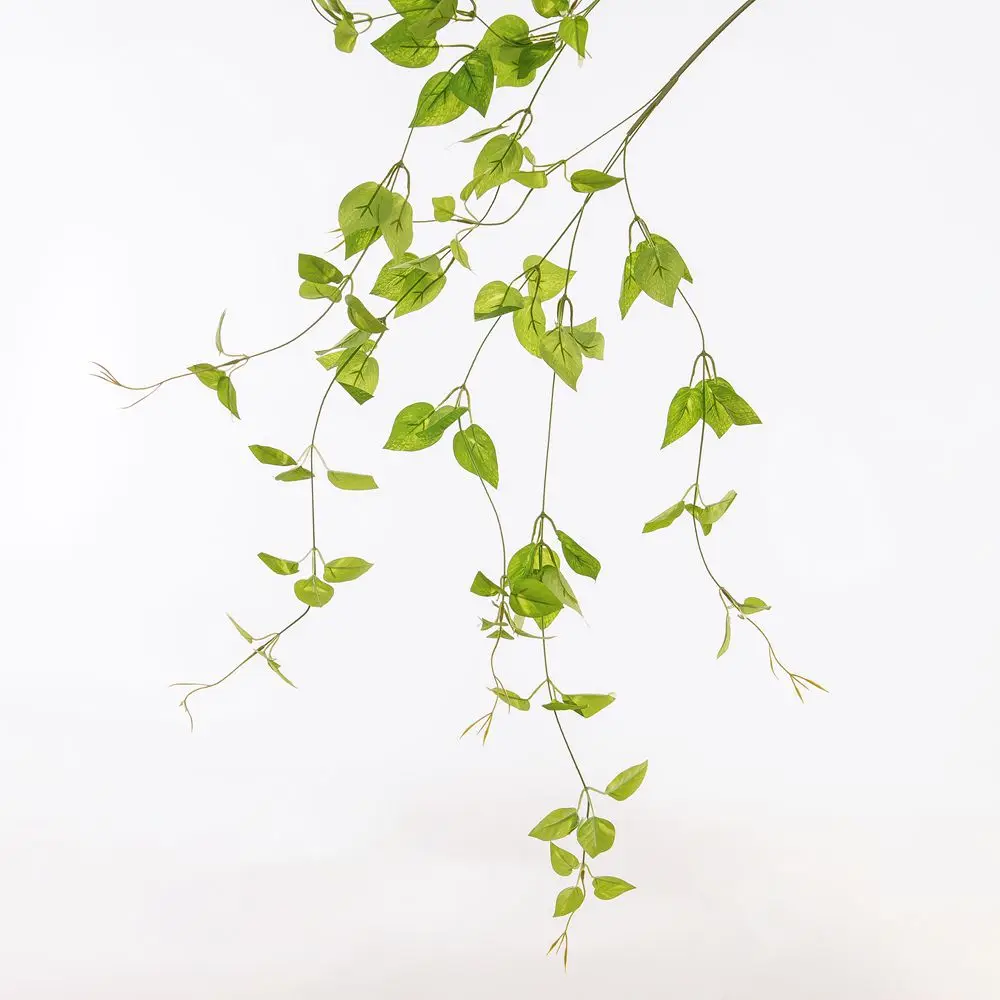 

Artificial Faux Foliage String Green Plants Simulation Clematis, DIY Wall Decoration, Leaf, Ivy, Balcony, Garden, 85cmcor