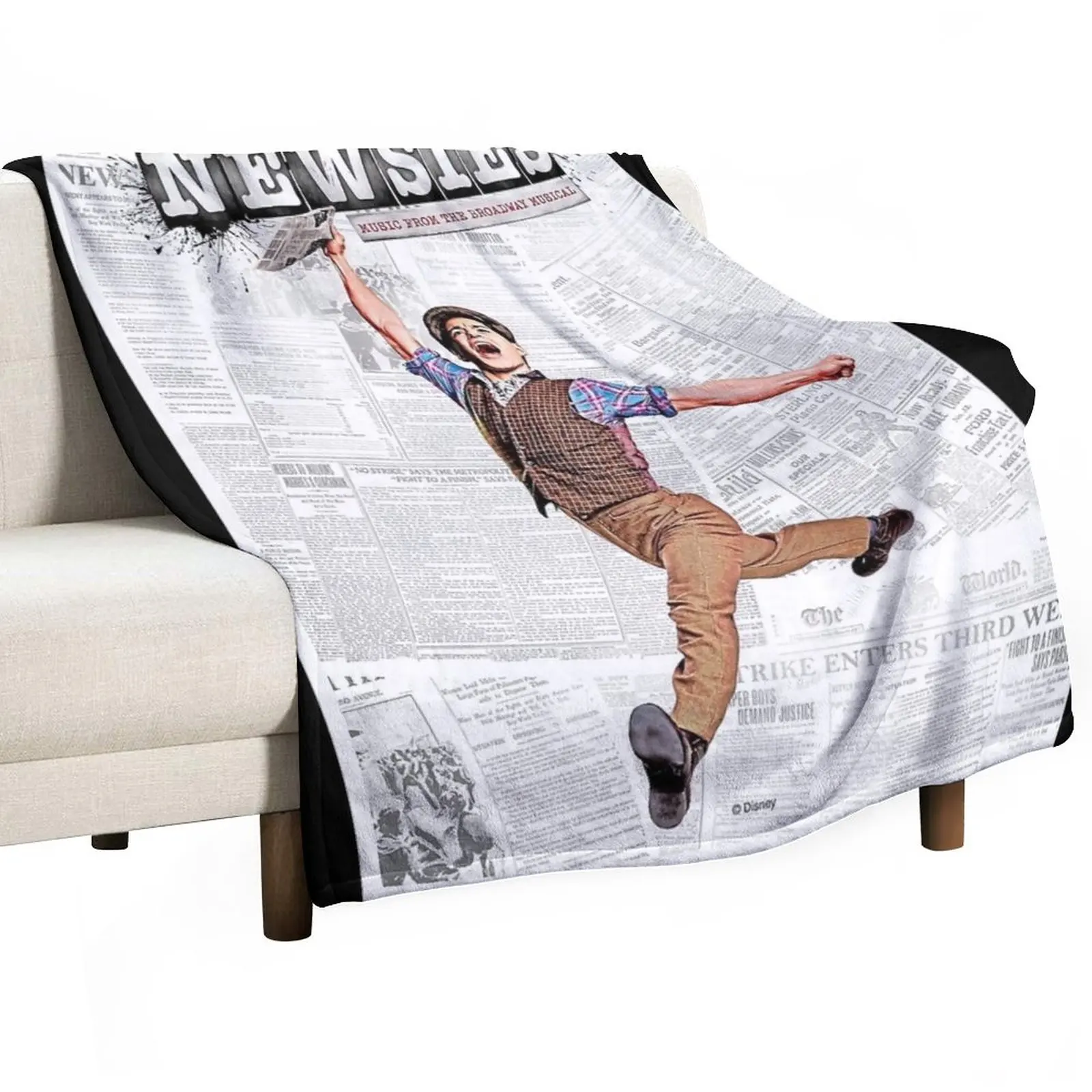 

Newsies Broadway Throw Blanket For Sofa Thin For Baby Blankets