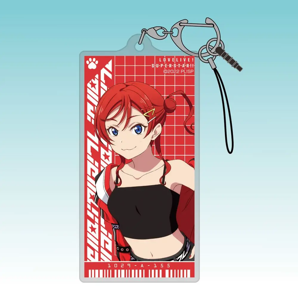 LoveLive Anime Zweidimensionaler Tang Keke Ren Hazuki Cartoon-Charakter Acryl-Schlüsselanhänger Kreativer Kawaii Chibi Schlüsselring Großhandel – Detail 4