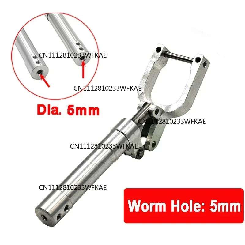 1 Piece of 5mm Hole Damping Kneeling Nose Landing Gear Height 75mm-165mm Worm Shock Tripod For 3-4kg RC Aircraft EDF Plane