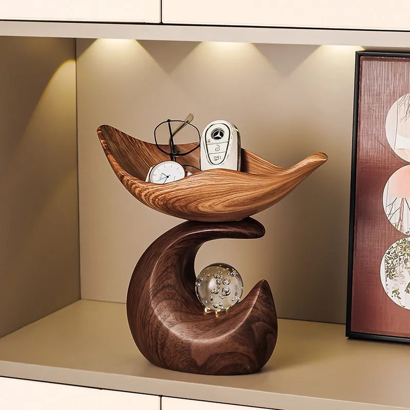 Medieval style comes and goes, put the key, store the entrance ornament, living room shoe cabinet storage tray housewarming gift