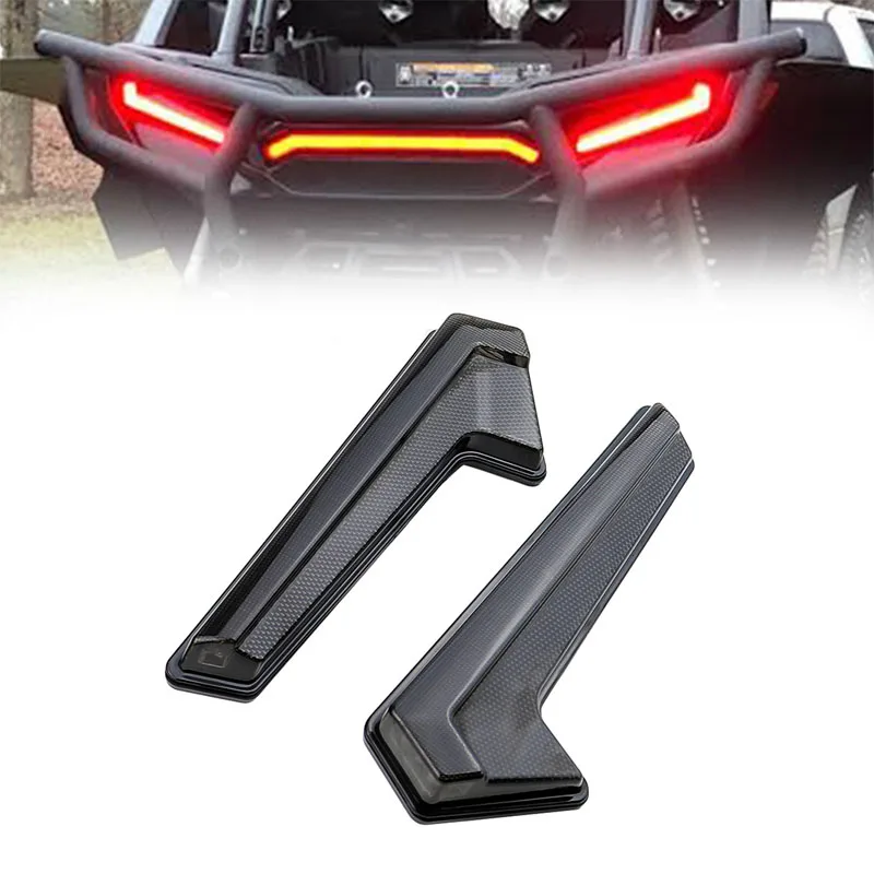 

Smoke/Red UTV Tail Lights LED Taillights Rear Lamps Kit For 2017-2022 Polaris RZR XP Turbo Sportsman 570 850 1000 Accessorie