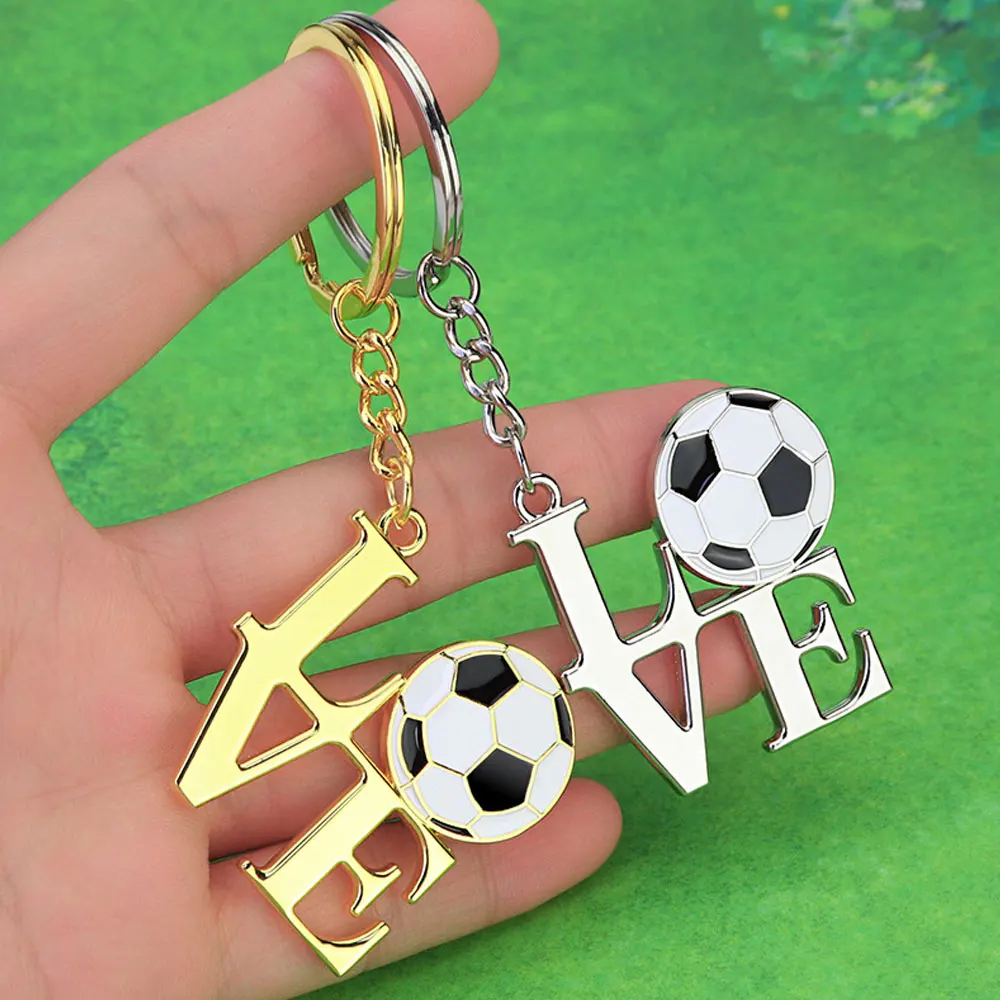 1pc Five Major League Football Keychain Car Euro Keychain Pendant 2024 Car Football Styling Keychain Universal Auto Accessories