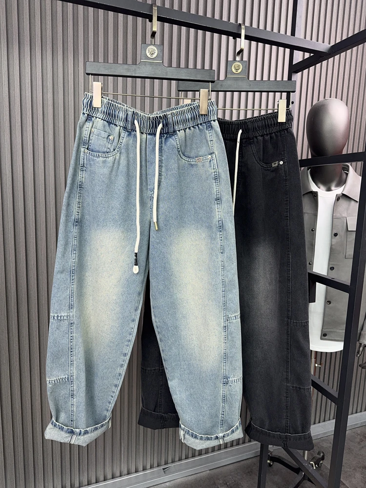 

High-Quali Men's Casual Loose Straight Leg Jeans Breathable Comfortable Faionable Spring Summer Pampa& Brand