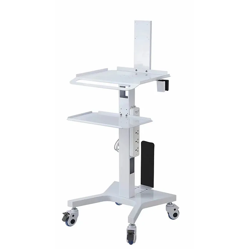 Dental Cart Mobile Scanner Trolley Oral Scanning Cart Adjustable Height For Implant Surgery Clinic Heavy Duty Lockable Casters