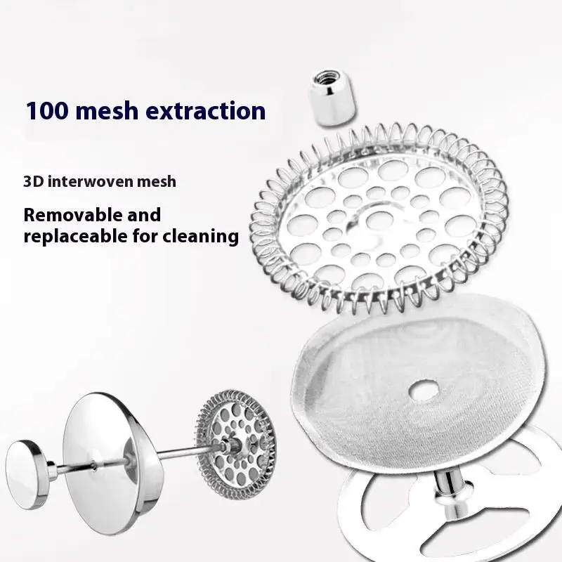 3Pcs French Press Filters Mesh Filter Replacement For 350 800 1000ML For Espresso Machine Coffee Pot Filter Mesh Coffeeware