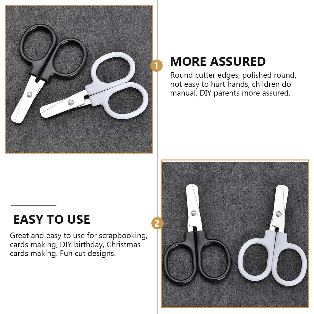 20pcs Children Safety Scissors Multi-Function Cutting Tool For Diy Crafts Scrapbooking Card Making Handcraft Supply