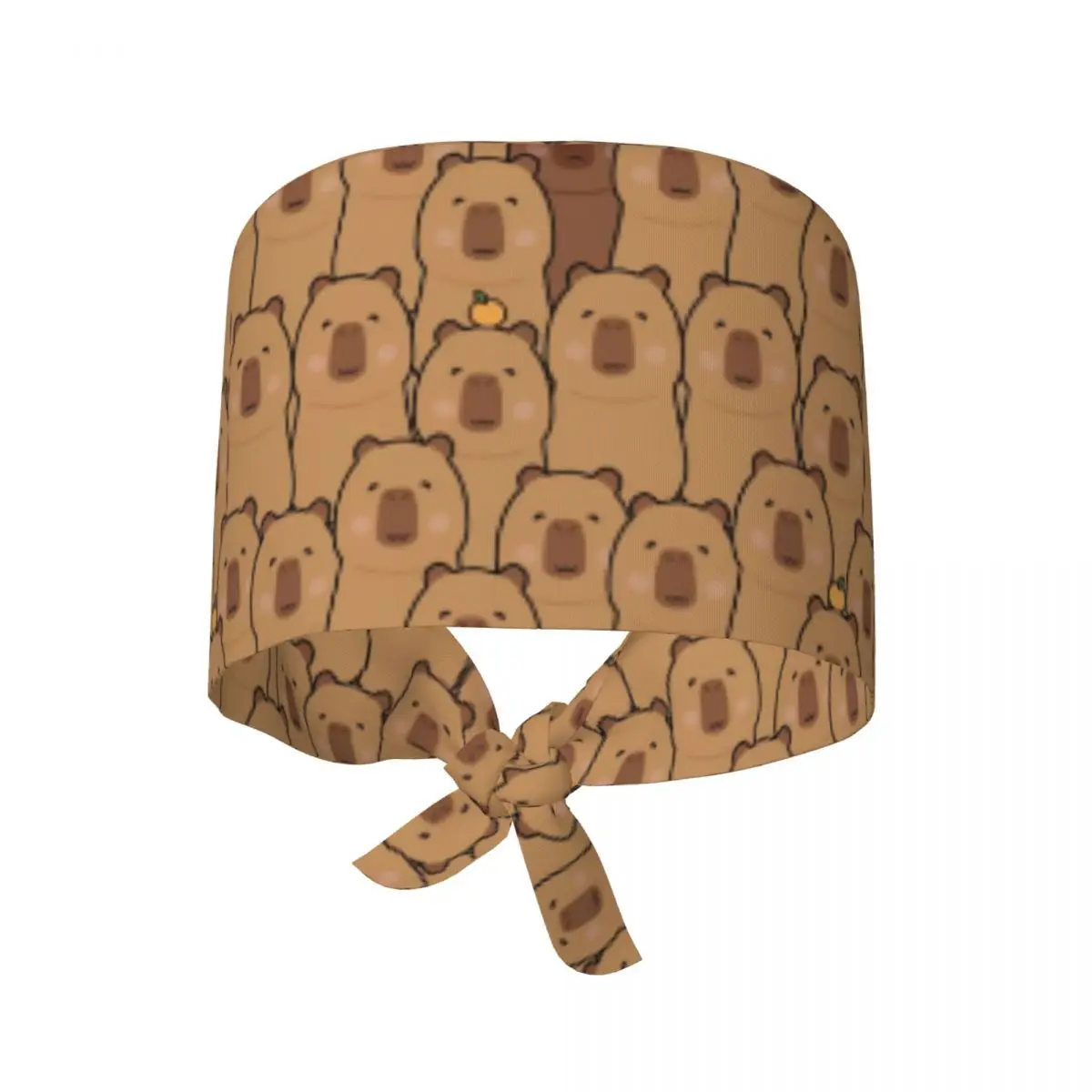 

Custom Funny Capybara Pattern Medical Staff Scrubs Hat Women Men For Chef Hat Scrub Caps