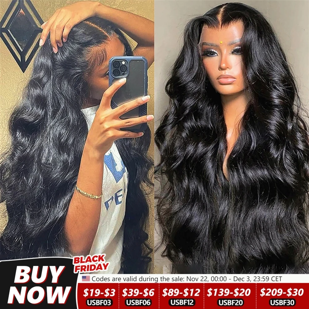 Body Wave Lace Front Wig 13x4 13x6 30 32 Inch 5x5 6x4 Glueless Lace Closure Wig HD Transparent Human Hair Lace Frontal Wig