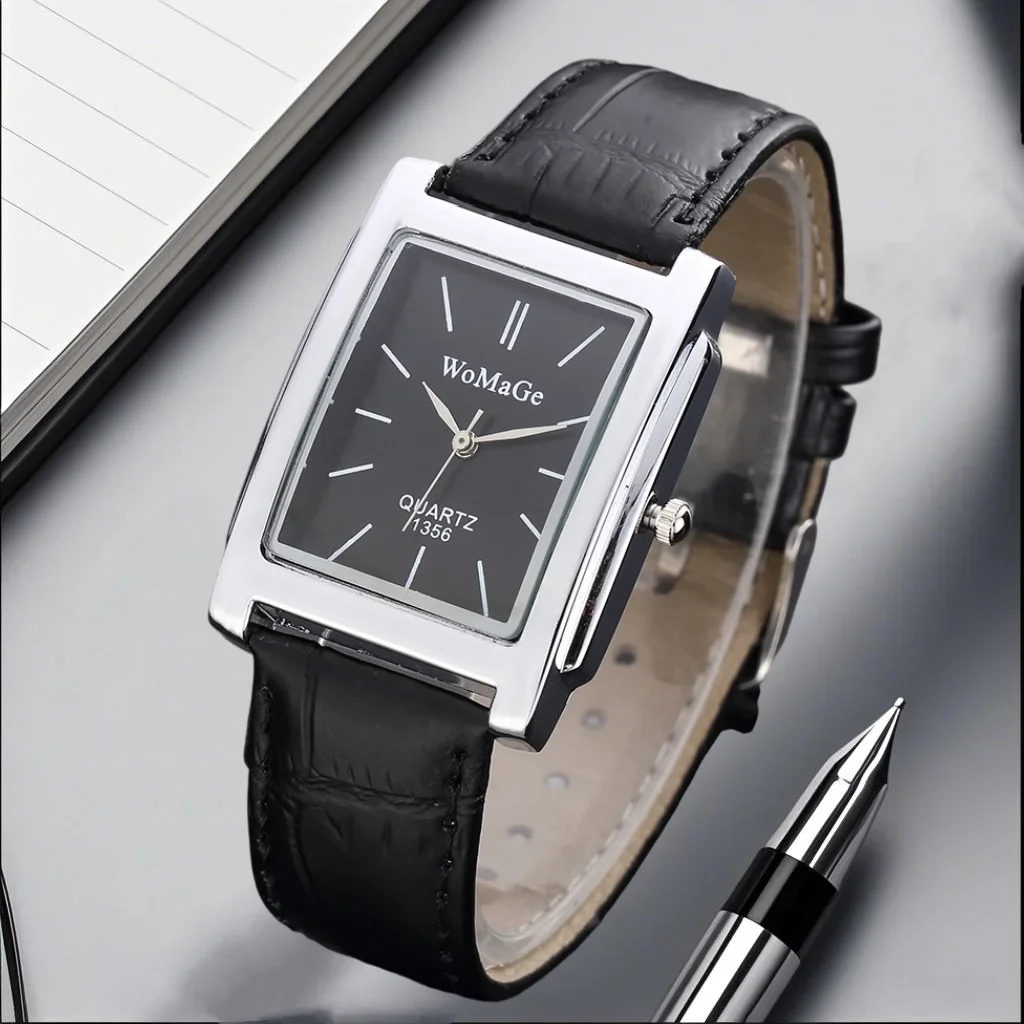 

Лучший бренд, мужские повседневные деловые часы, аналоговые кварцевые наручные часы, модный простой кожаный ремешок, мужские часы, подарок, Reloj Hombre