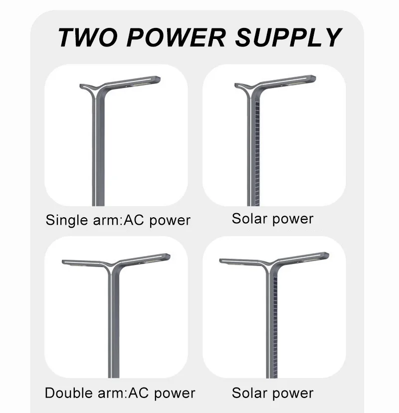Solar Light Emitting Diode Street Light IP65 Outdoor Die Casting Aluminum Courtyard Lawn Garden Light Municipal Residential Road