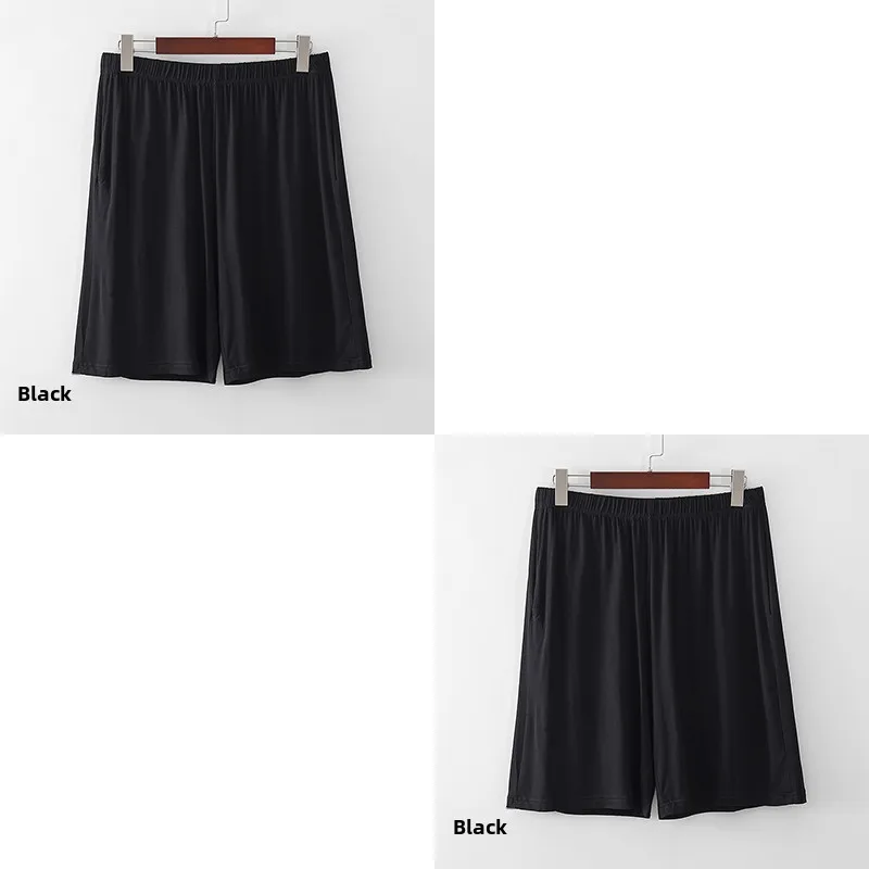 2 pieces black (men modal shorts)
