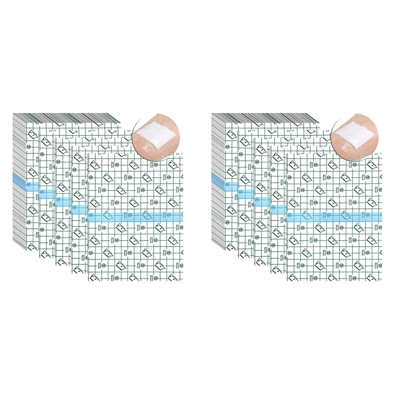 100 Pieces Shower Waterproof Patch Disposable Transparent Stretch Bandage Shield Cover For Tattoos Swimming Showering