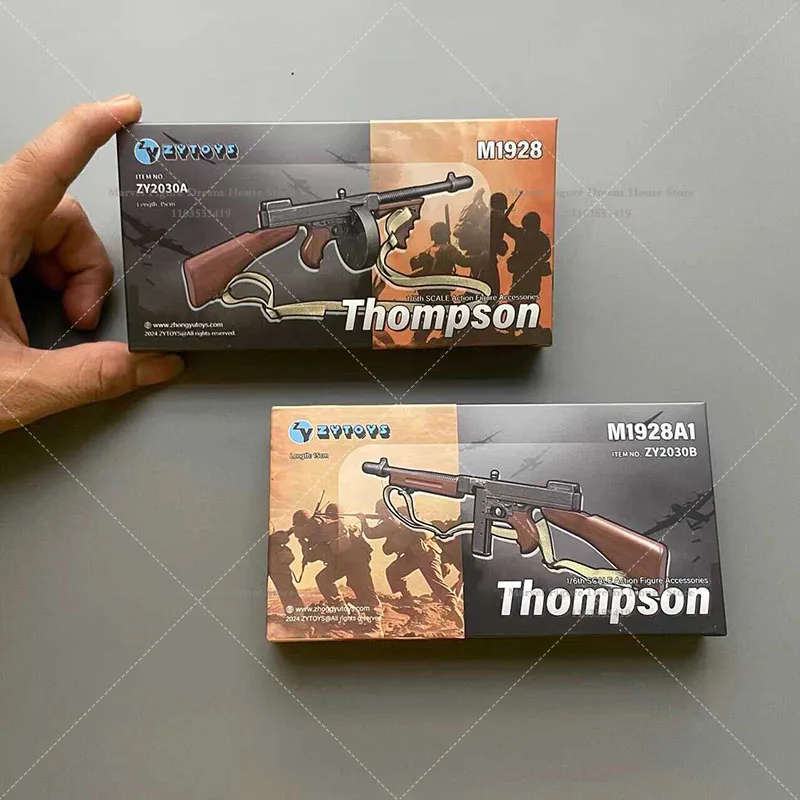 1/6 Scale Male Accessory Submachine Gun Miniature Model Fit For zytoys ZY2023 12-inch Action Figure Soldier Length About 15CM