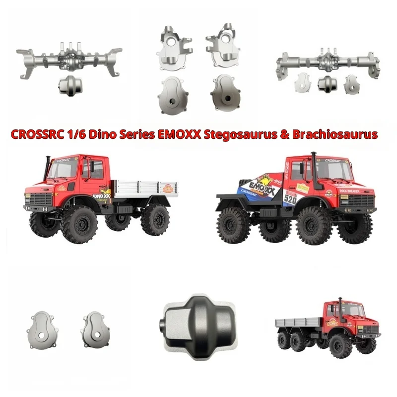Crossrc 1:6 EMO XX Big Dinosaur Series Sword Dragon Thunder Dragon Metal Upgrade Accessories Front Rear Axles Steering Cup Rc
