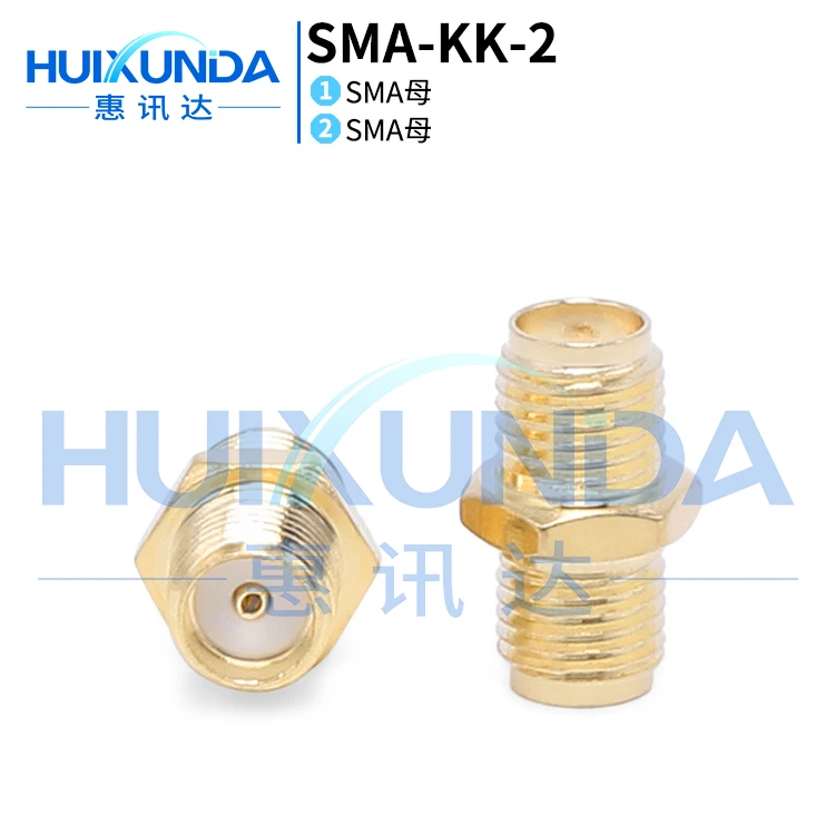SMA-KK-2 Hexagonal SMA Female to Female SMA External Thread Inner Hole SMA Double Female Head Through Double Head Connector