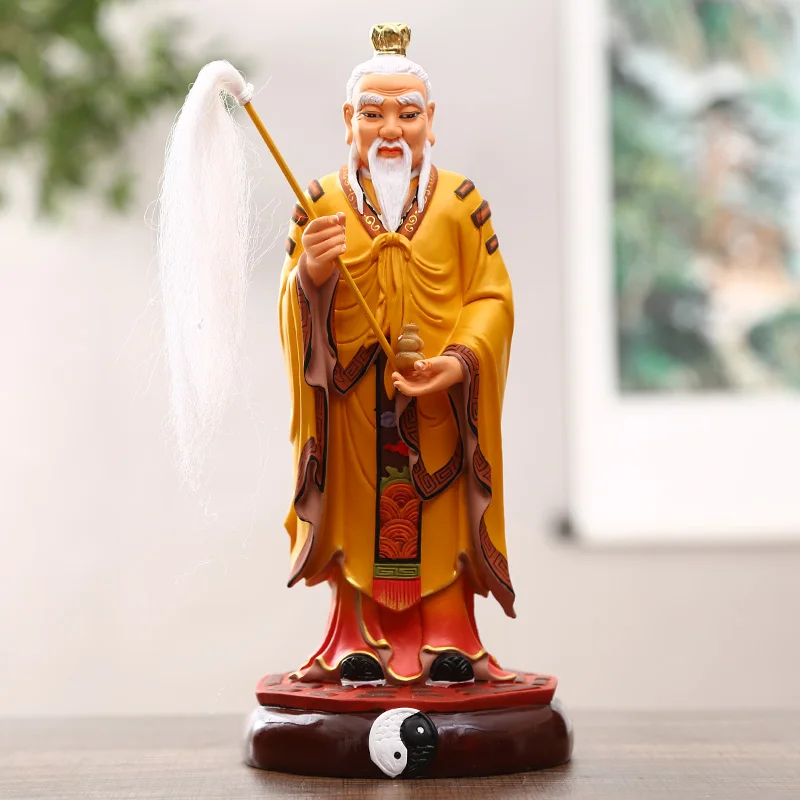 

GOOD LUCK Taoist Buddhism HOME Shrine efficacious Gold plating TAI SHANG LAO JUN Lord Eight Diagrams God statue