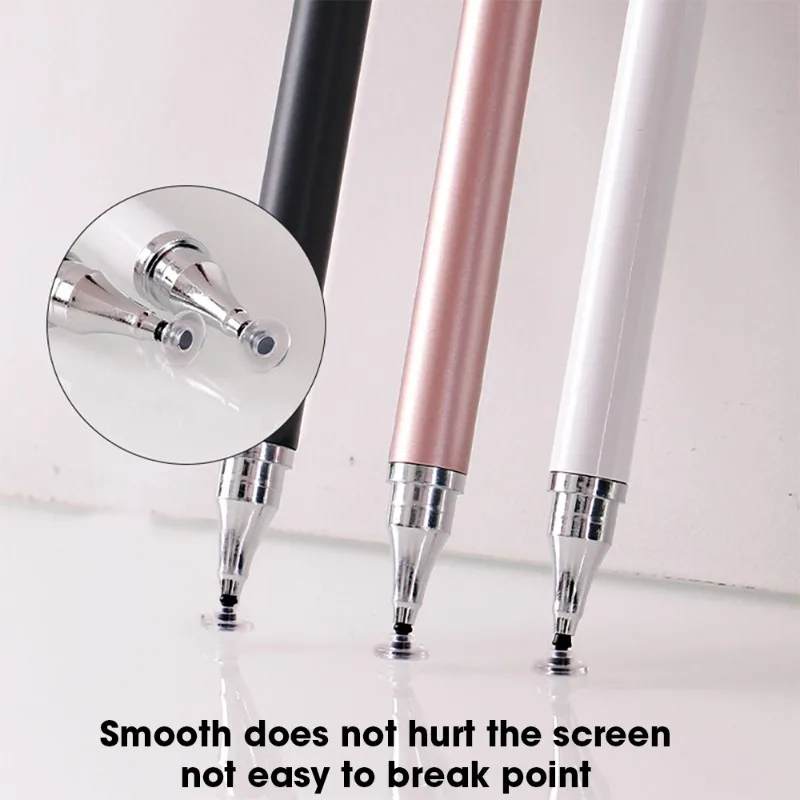 2in1 Universal Stylus Pens for IOS Android Touch Pen Drawing Capacitive Pencil for IPad Samsung Xiaomi Huawei Tablet SmartPhone