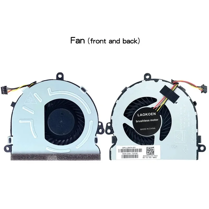 s+Replacement Cooling Fan for HP TPN-C125 C126 C130 C129 15-AC AY BW BD 15-BS BE BF AF 15-DB 15T-DS Laptop Series (4-Pin 4-Wire)