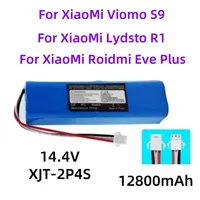 Rechargeable lithium-ion battery for millet robot vacuum cleaner, Lydsto R1 Viomi S9 Roidmi Eve Plus, R1 battery pack, 12800mAh