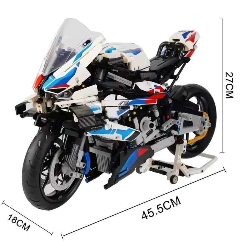 New Assembly Expert Puzzle Simulation Motorcycle Building Block Model Motorcycle Building Bock Assembly Toy Birthday Toys Gifts