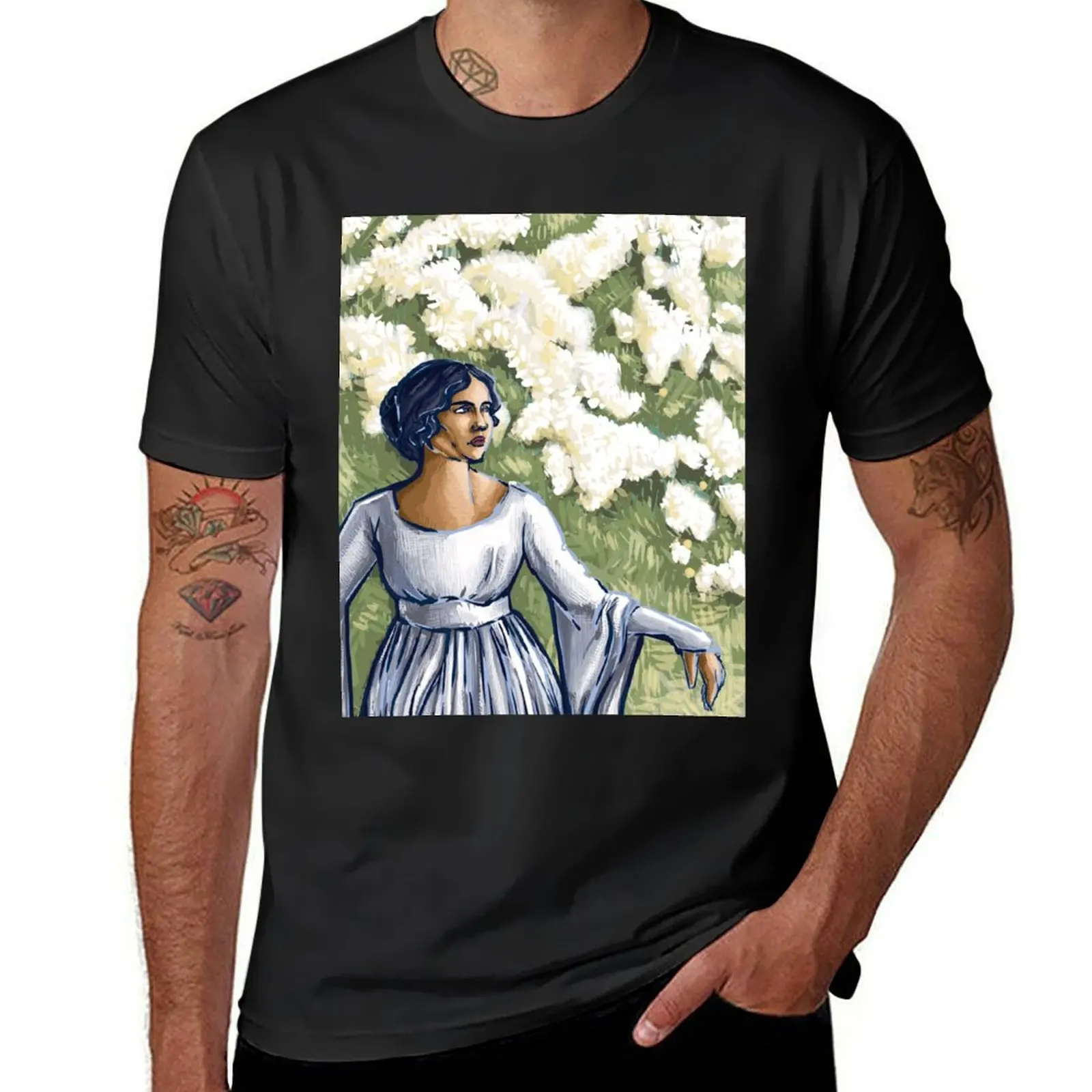 

Spring T-Shirt sweat oversized boys animal print black t shirts for men