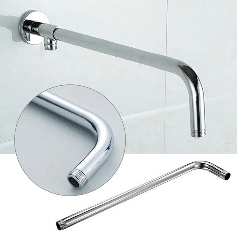 Cabezal de ducha de acero inoxidable montado en la pared, brazo de extensión, tubo de extensión de lluvia, asiento de ducha, accesorios básicos de baño