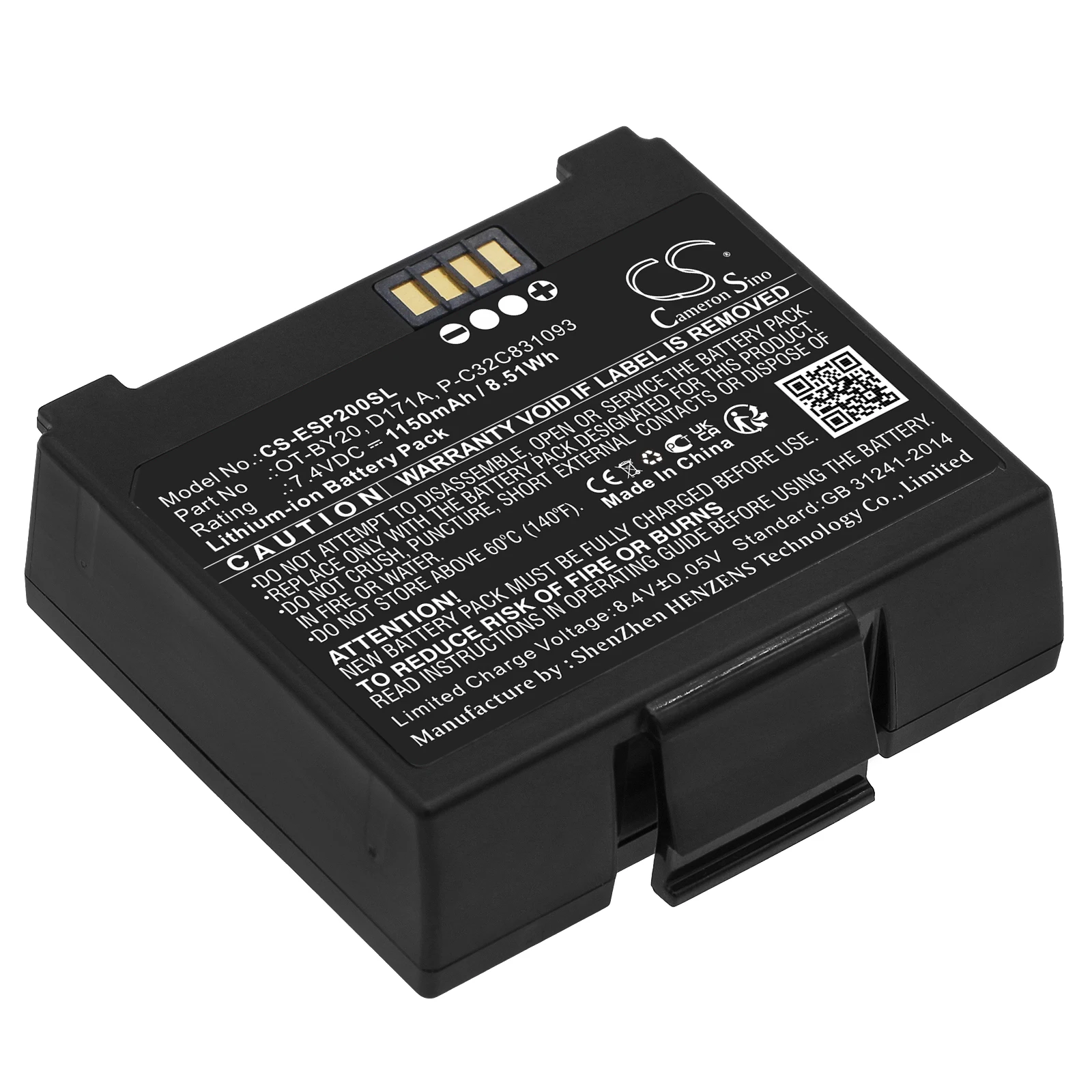 7.4V 1150mAh Portable Printer Battery P-C32C831093 OT-BY20 2165069 D171A for Epson Mobilink TMP20 TM-P20II TM-P20 TM-P80II plus