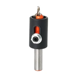 Woodworking Countersink Drill Bit +Drill Stopper Round Shank Screw Drill Suitable For Counterbore Counterbore Drilling