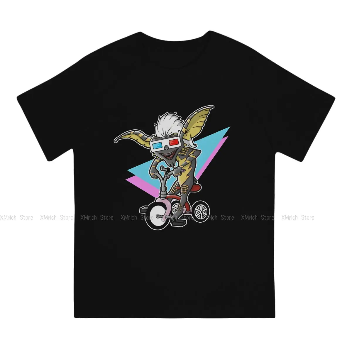 Novelty Gremlin Gremlin Tricycle  RAD Edition T-Shirt for Men Crew Neck Cotton T Shirt Gremlin Short Sleeve Tees Summer Clothes