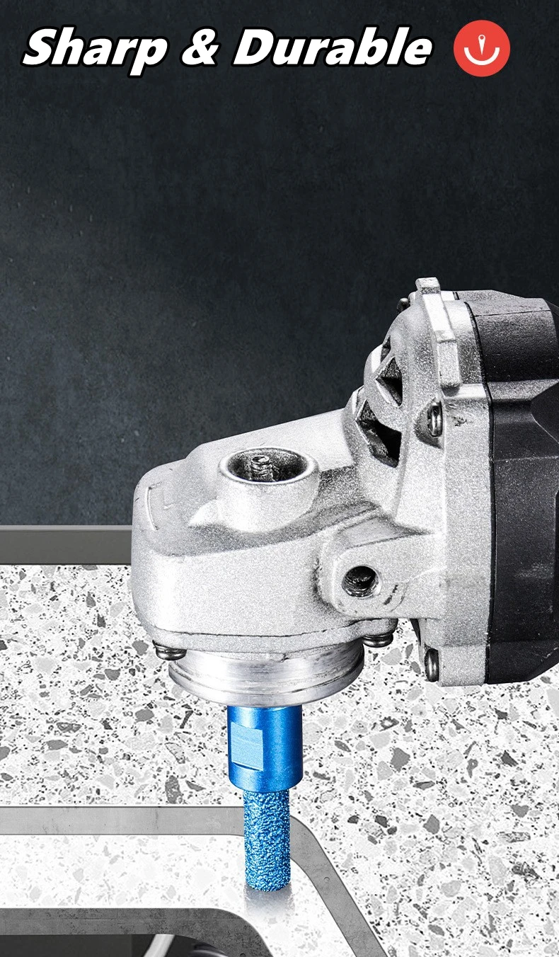 M10 Vacuum Brazed Diamond Milling Cutter Core Drill Bit for Ceramic Porcelain Tile Marble Stone Slotting 6 10 15mm 100 Grinder